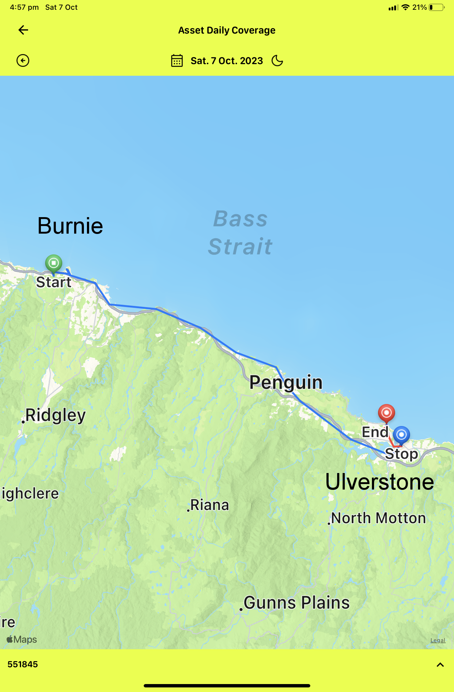 Burnie to Ulverstone