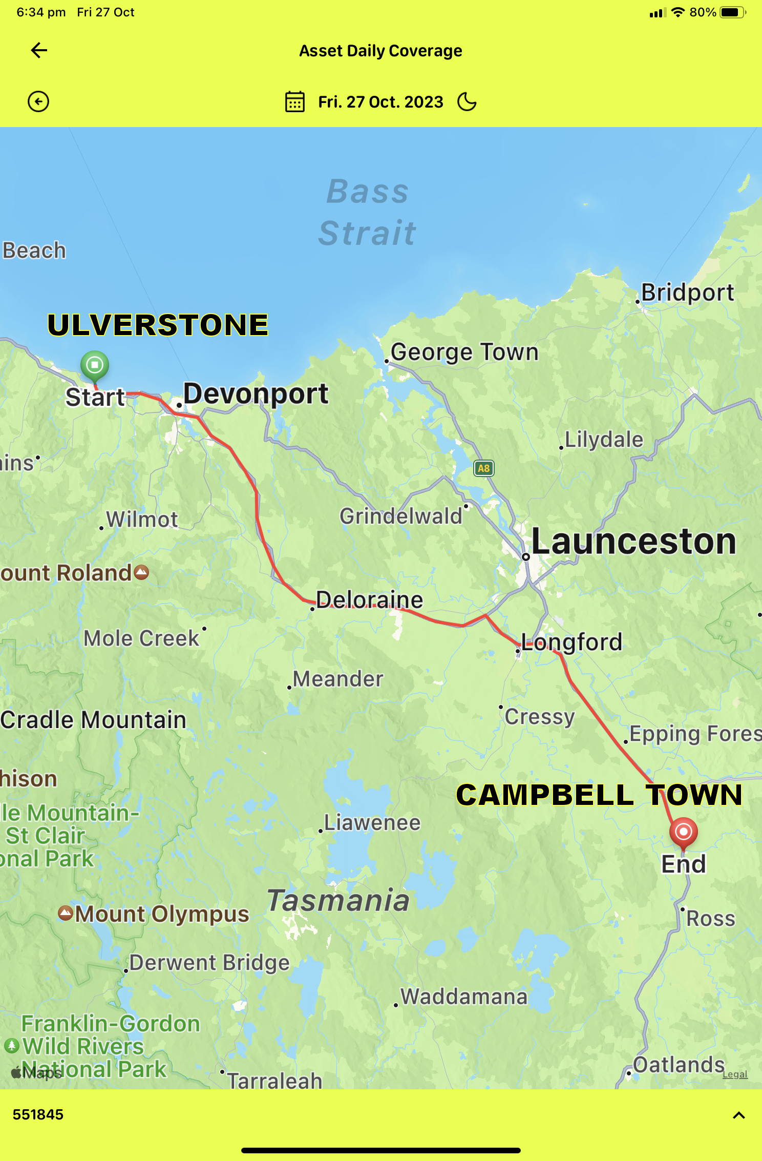 Ulverstone to Campbell Town